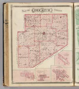 Map of Decatur County (with) St. Omer, New Point, Clarksburgh, St. Paul.