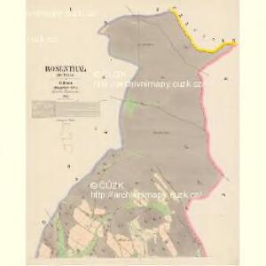 Rosenthal (Ružkow) - c6602-1-001 - Kaiserpflichtexemplar der Landkarten des stabilen Katasters
