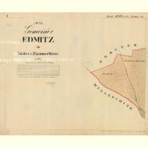 Edmitz - m0330-1-001 - Kaiserpflichtexemplar der Landkarten des stabilen Katasters