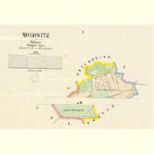 Mokowitz - c2402-1-001 - Kaiserpflichtexemplar der Landkarten des stabilen Katasters