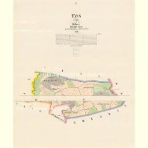 Tyss (Tis) - c7909-1-001 - Kaiserpflichtexemplar der Landkarten des stabilen Katasters