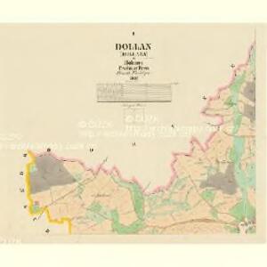 Dollan (Dollana) - c1243-1-001 - Kaiserpflichtexemplar der Landkarten des stabilen Katasters