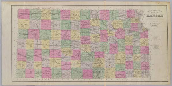 Official topographical map of Kansas.
