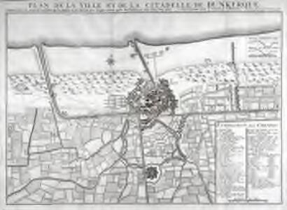 Plan de la ville et la citadelle de Dunkerque