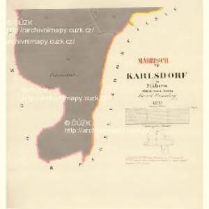 Karlsdorf - m1876-1-007 - Kaiserpflichtexemplar der Landkarten des stabilen Katasters