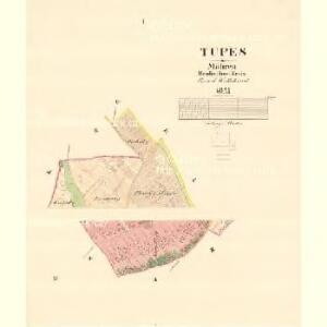 Tupes - m3172-1-001 - Kaiserpflichtexemplar der Landkarten des stabilen Katasters