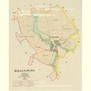 Mallenowitz - c4403-1-001 - Kaiserpflichtexemplar der Landkarten des stabilen Katasters