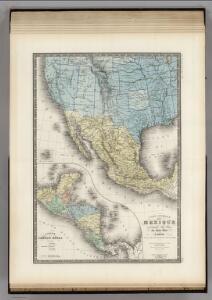 Mexique, Republique de l'Amerique Centrale, Sud-Ouest Etats-Unis.