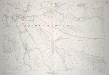 Devon LII.12 (includes: Broadwood Kelly; Exbourne; Hatherleigh; Monk Okehampton) - 25 Inch Map
