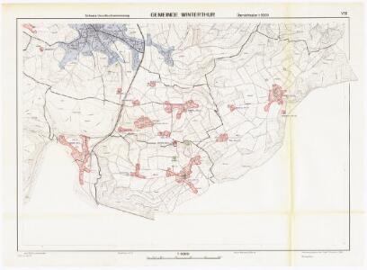 Winterthur: Definition der Siedlungen für die eidgenössische Volkszählung am 01.12.1970; Siedlungskarten: Teilkarte VIII