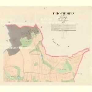 Chotiemitz - c2581-1-001 - Kaiserpflichtexemplar der Landkarten des stabilen Katasters