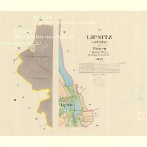 Lipnitz (Lipniz) - m1566-1-002 - Kaiserpflichtexemplar der Landkarten des stabilen Katasters