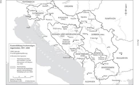 Staatenbildung im ehemaligen Jugoslawien, 1991 - 2008