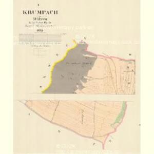 Krumpach - m1371-1-001 - Kaiserpflichtexemplar der Landkarten des stabilen Katasters