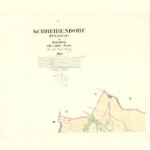 Schreibendorf (Pisarow) - m2285-1-001 - Kaiserpflichtexemplar der Landkarten des stabilen Katasters