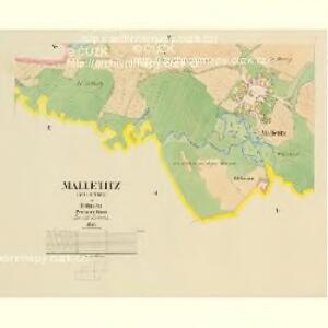 Malletitz (Maletice) - c4416-1-003 - Kaiserpflichtexemplar der Landkarten des stabilen Katasters