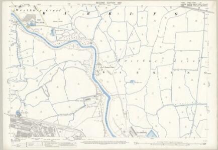 Essex (1st Ed/Rev 1862-96) LXXIV.13 (includes: Barking; Borough Of Woolwich) - 25 Inch Map