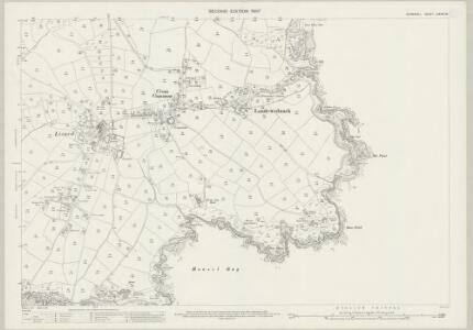 Cornwall LXXXIV.16 (includes: Landewednack) - 25 Inch Map