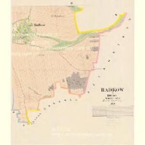 Radkow - c6355-1-004 - Kaiserpflichtexemplar der Landkarten des stabilen Katasters