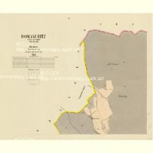 Domaschitz - c1427-1-001 - Kaiserpflichtexemplar der Landkarten des stabilen Katasters