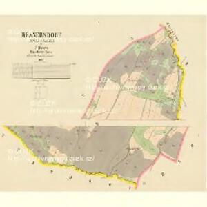Hennersdorf (Dolnj Branna) - c1259-1-001 - Kaiserpflichtexemplar der Landkarten des stabilen Katasters