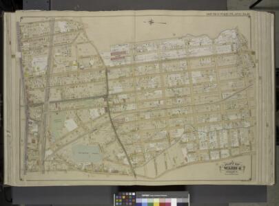 Queens, Vol. 1, Double Page Plate No. 10; Part of     Ward 4, Jamaica; [Map bounded by New York Ave., Brooklyn Ave., Globe Ave., Rail  Road Ave., Norris Ave., Brown Ave., Phraner Ave., Dubroff Ave., O' Donnell Ave., Russell Ave., Woodlawn Ave.; Includ