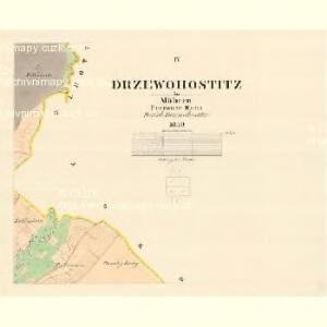 Drzewohostitz - m0592-1-003 - Kaiserpflichtexemplar der Landkarten des stabilen Katasters