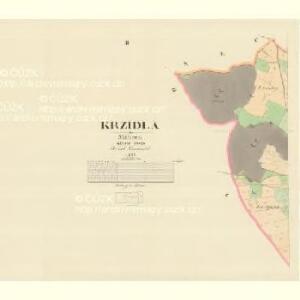 Krzidla - m1393-1-002 - Kaiserpflichtexemplar der Landkarten des stabilen Katasters