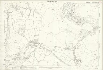 Staffordshire XIV.8 (includes: Blore With Swinscoe; Ilam; Thorpe; Tissington; Waterhouses) - 25 Inch Map