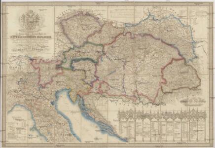Neueste General- Post-und Strassen Karte der Oesterreichischen Monarchie
