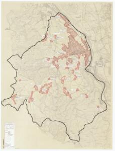 Langnau am Albis: Definition der Siedlungen für die eidgenössische Volkszählung am 01.12.1970; Siedlungskarte
