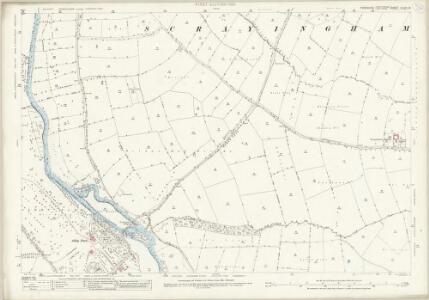 Yorkshire CLVIII.8 (includes: Bossall With Buttercrambe; Scrayingham; Skirpenbeck) - 25 Inch Map
