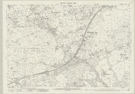 Cornwall LVI.16 (includes: Camborne Redruth; Chacewater; Gwennap; St Agnes) - 25 Inch Map