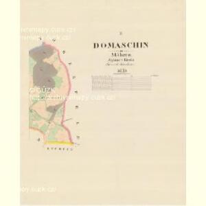 Domaschin - m0554-1-002 - Kaiserpflichtexemplar der Landkarten des stabilen Katasters