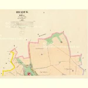 Hradek - c0931-1-001 - Kaiserpflichtexemplar der Landkarten des stabilen Katasters