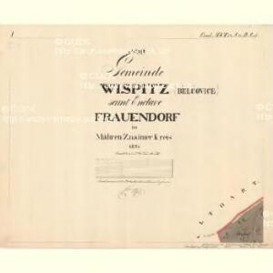 Wispitz - m0070-1-001 - Kaiserpflichtexemplar der Landkarten des stabilen Katasters