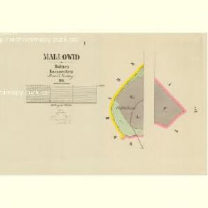 Mallowid - c4443-1-001 - Kaiserpflichtexemplar der Landkarten des stabilen Katasters