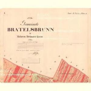 Bratelsbrunn - m0249-2-002 - Kaiserpflichtexemplar der Landkarten des stabilen Katasters
