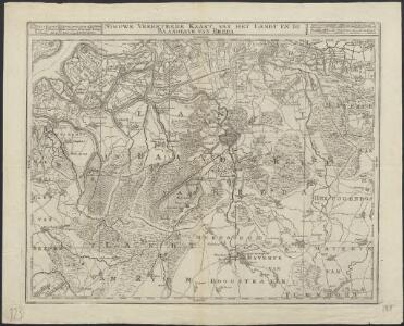 Nieuwe verbeterde kaart van het Landt en de Baanderye van Breda.