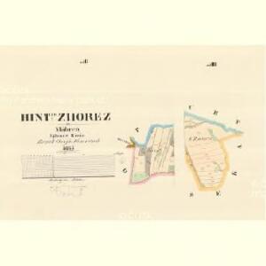 Hinter Zhorez - m3543-1-003 - Kaiserpflichtexemplar der Landkarten des stabilen Katasters