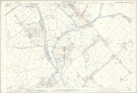 Staffordshire LVII.12 (includes: Norton Canes; Ogley Hay; Shenstone; Shire Oak; Walsall Wood) - 25 Inch Map