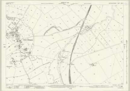 Northamptonshire XXXIII.6 (includes: Great Addington; Little Addington; Ringstead; Woodford) - 25 Inch Map