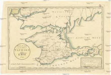 Post Karte von der Halbinsel Taurien oder Krim