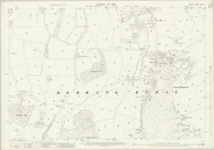 Surrey XXXIII.7 (includes: Dorking; Holmwood; Milton) - 25 Inch Map
