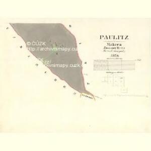 Paulitz - m2235-1-009 - Kaiserpflichtexemplar der Landkarten des stabilen Katasters