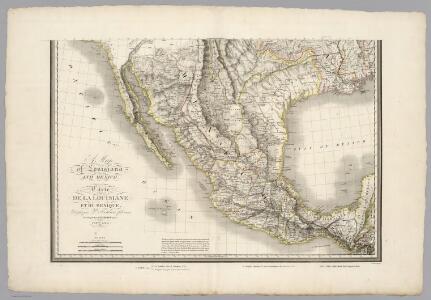 Map of Louisiana and Mexico (southern portion).