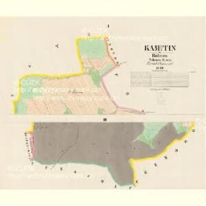 Kajetin - c2974-1-001 - Kaiserpflichtexemplar der Landkarten des stabilen Katasters