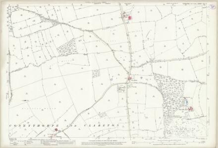 Yorkshire CLV.2 (includes: Allerton Mauleverer With Hopperton; Arkendale; Coneythorpe And Clareton; Flaxby; Great Ouseburn; Marton Cum Grafton) - 25 Inch Map