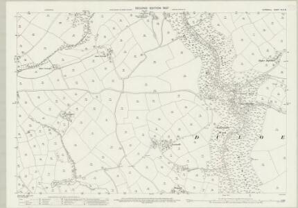 Cornwall XLIII.8 (includes: Duloe; Lanreath) - 25 Inch Map