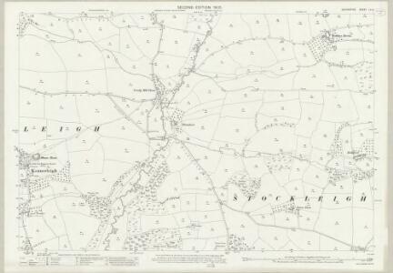 Devon LV.2 (includes: Kennerleigh; Poughill; Stockleigh English; Woolfardisworthy) - 25 Inch Map